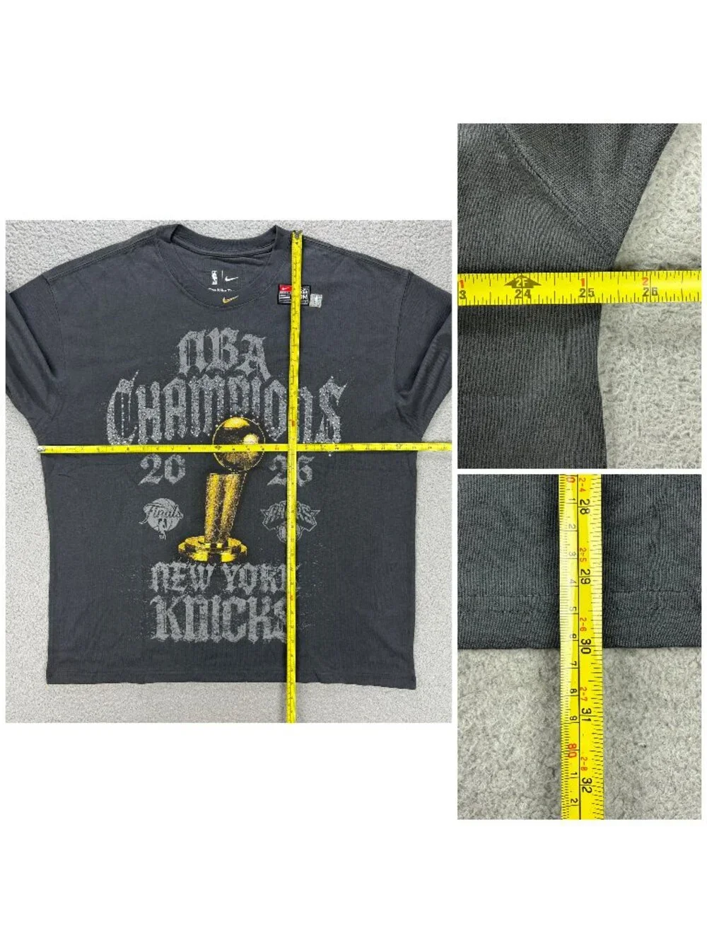 New York Knicks T Shirt Mens XL NBA Champions Locker Room On Court Crystal Nike